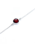ESSENTIALS Cherry Amber Link Chain Bracelet