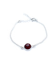 ESSENTIALS Cherry Amber Link Chain Bracelet
