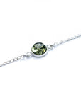 ESSENTIALS Green Amber Link Chain Bracelet