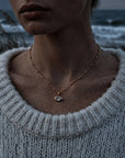 Siren’s Teardrop Green Quartz Necklace - Gold or Silver