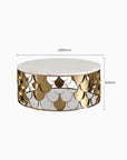 Gold Nesting Coffee Table, Marble