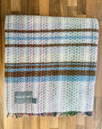 Large Checked Random Recycled Wool Blanket