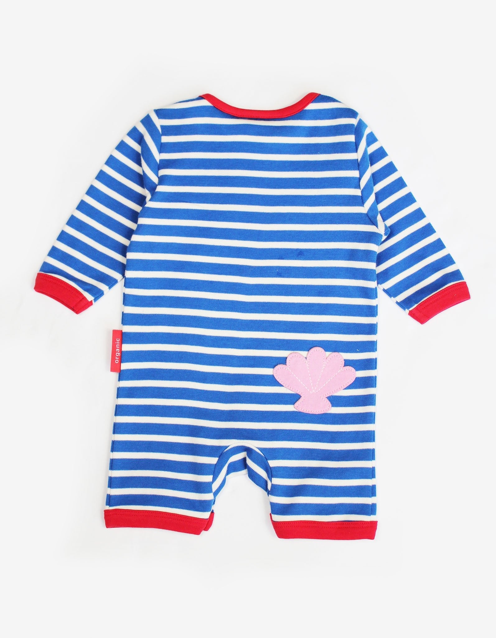 Premium Blue and White Striped Seahorse Pajamas for Kids - Soft GOTS Certified Organic Cotton Sleepwear by Toby Tiger by Toby Tiger at brixbailey.com