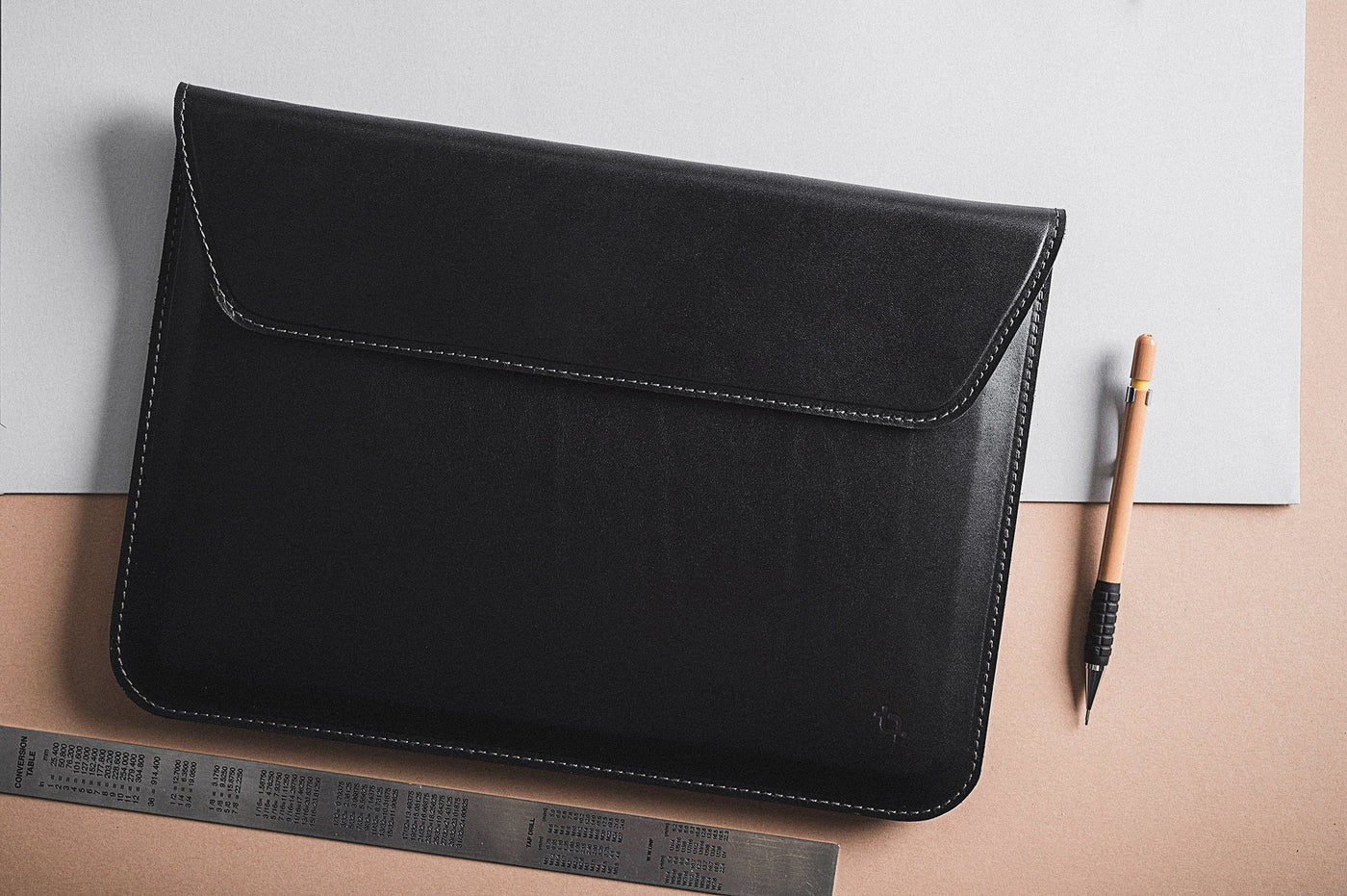 Stylish Slim Leather Laptop Sleeve