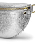 Silver Leather Belt Sling Bag Sostter Brix Bailey