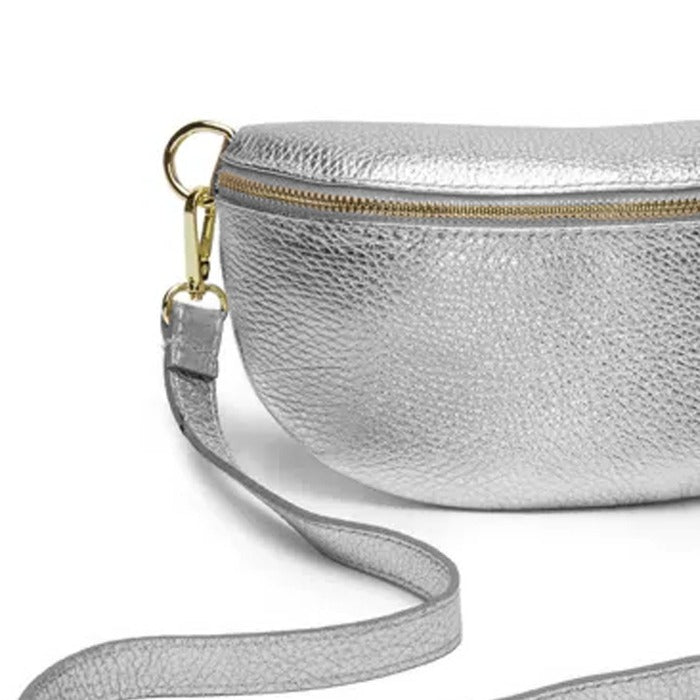 Silver Leather Belt Sling Bag Sostter Brix Bailey