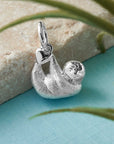Sloth Silver Charm