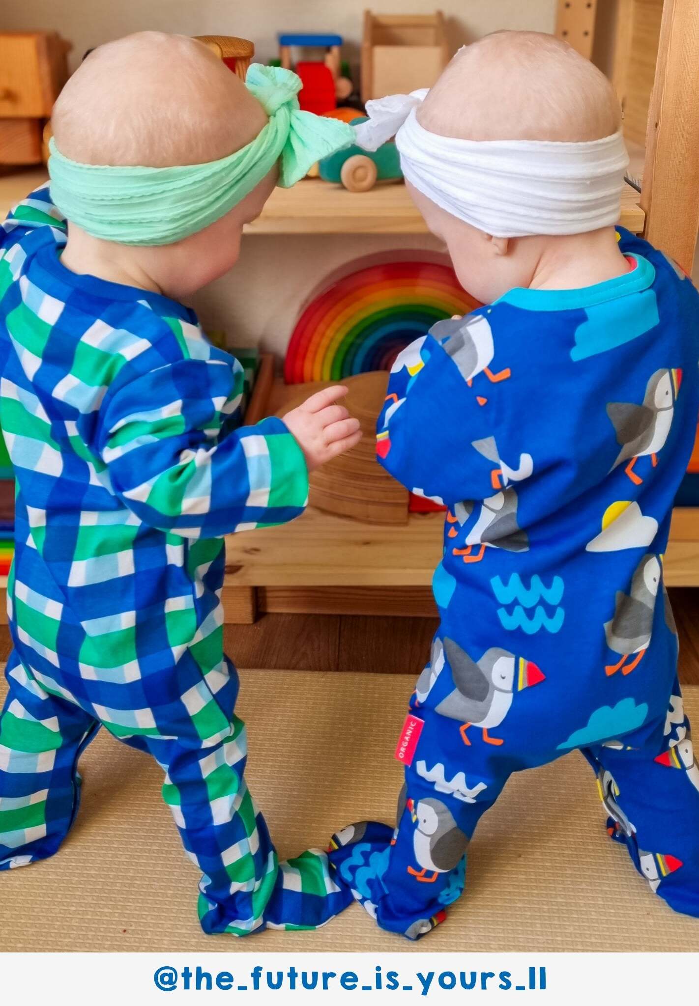 Cute Organic Sleepsuit with Toby Tiger Sun Clouds Waves Design for Babies and Toddlers by Toby Tiger at brixbailey.com