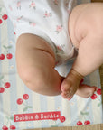 Travel Changing Mat - Cherry Stripe