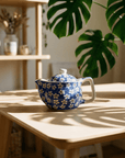 Small Herbal Teapot - Blue Daisy