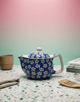 Small Herbal Teapot - Blue Daisy