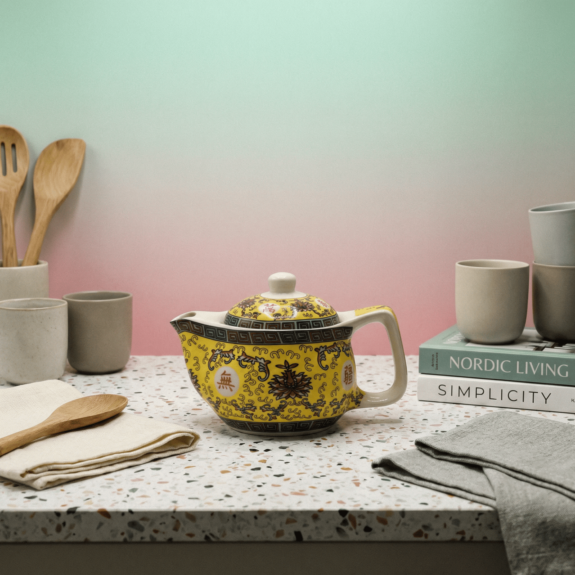 Small Herbal Teapot - Long Life Oriental