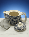 Small Herbal Teapot - Blue Pattern