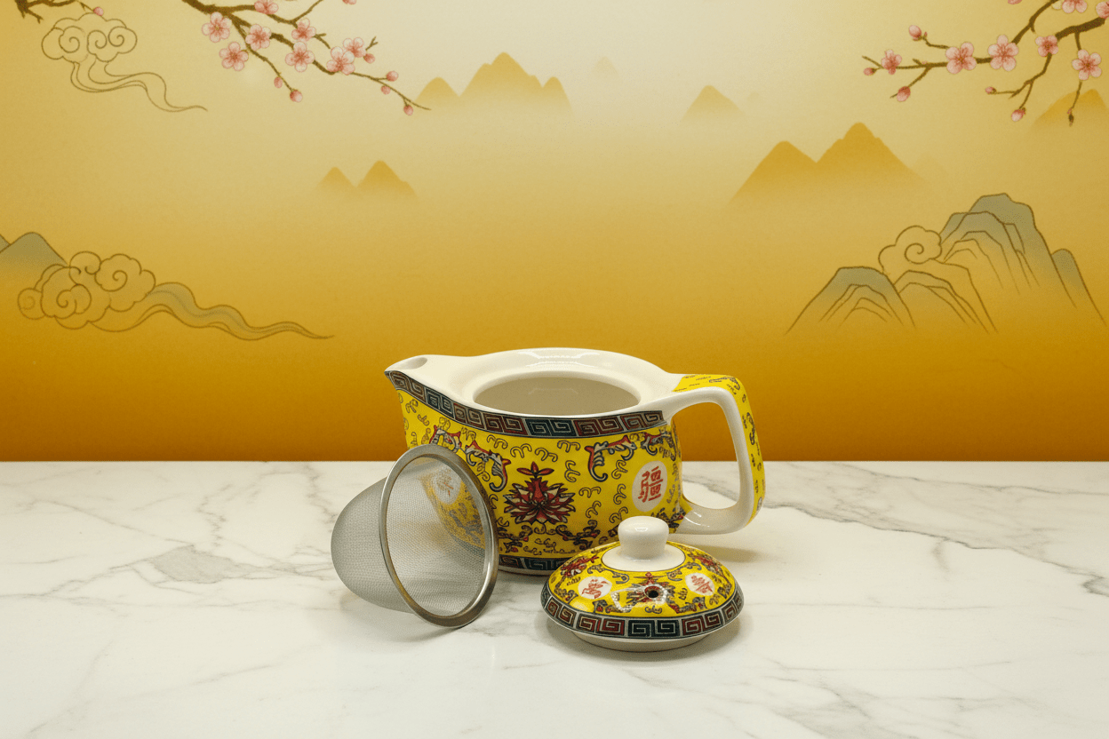Small Herbal Teapot - Long Life Oriental