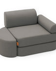 Small Indoor and Outdoor Pocket Sofa in Clay Taupe