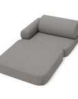 Small Indoor and Outdoor Pocket Sofa in Clay Taupe