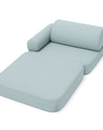 Small Indoor Outdoor Kids Sofa in Cloudberry Sky Blue