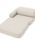 Small Indoor and Outdoor Pocket Sofa in Oat Blush Beige