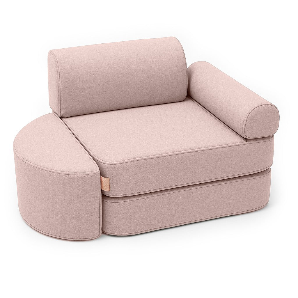 Small Pocket Sofa in Rosy Dune Pink for Kids