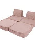 Small Modular Sofa in Churros Pink for Kids