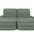 Small Modular Sofa for Kids Sage Green