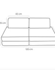 Small Modular Sofa for Kids - Churros Sage Green