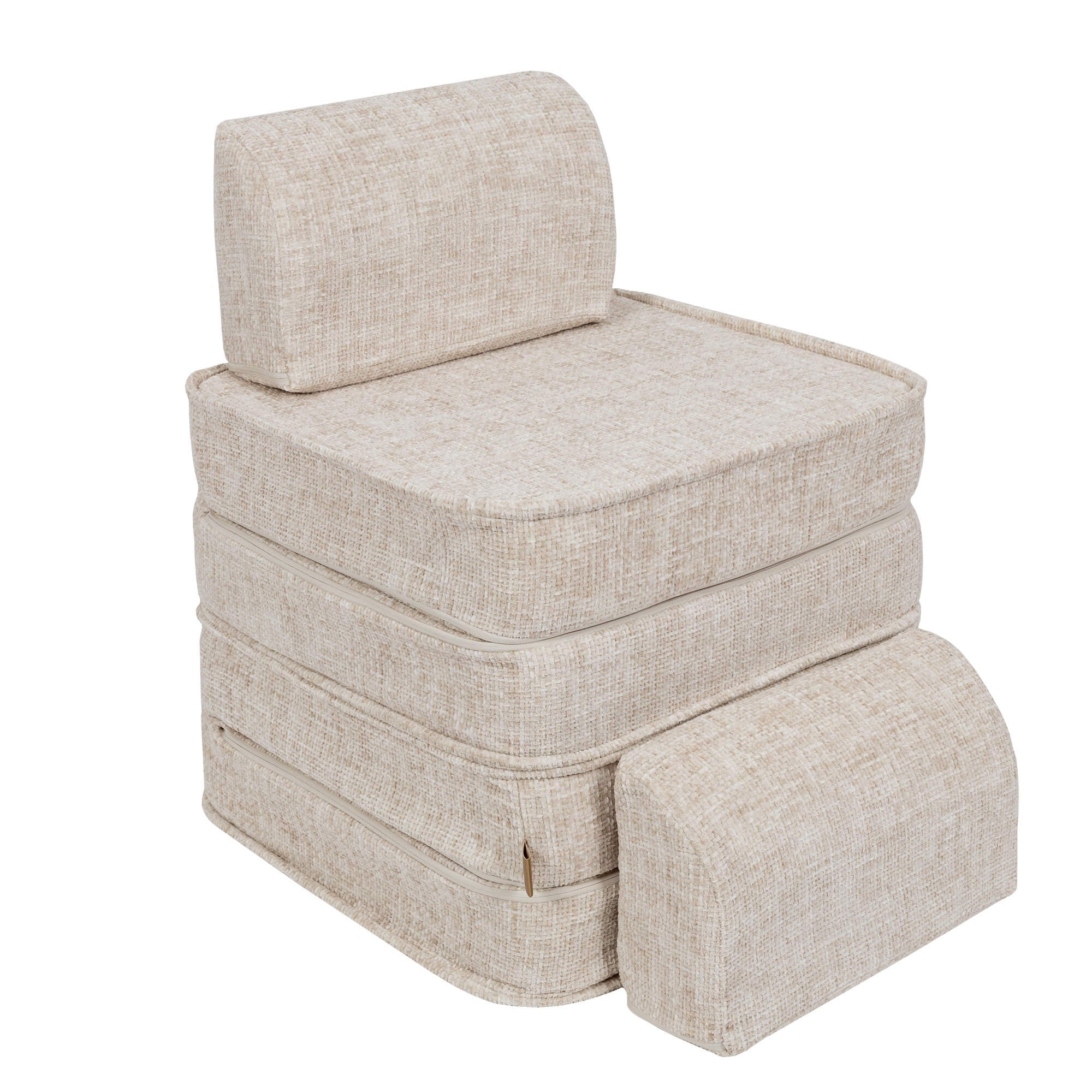 Small Modular Sofa for Kids in Marshmellow Beige