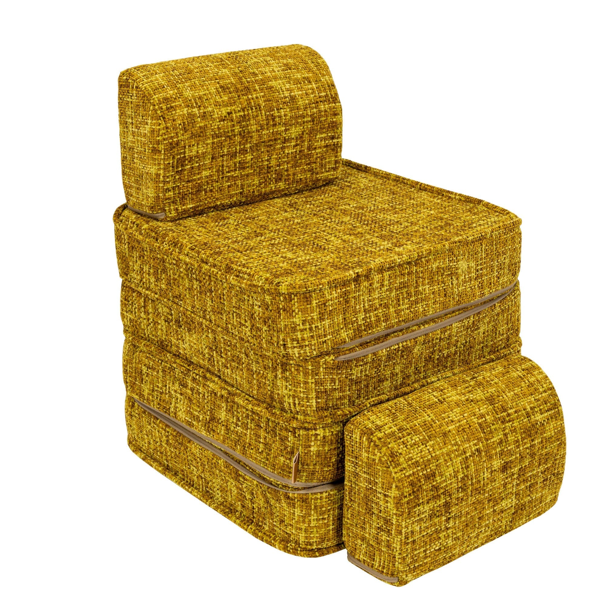 Small Modular Sofa for Kids in Honey Mustard