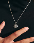 Storm Guardian Small Silver St Christopher Necklace