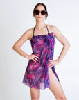 The SMARTTAN Pink Tropics Tan Through Sarong - UV Protective & Quick-Dry Beachwear by Smarttan at www.brixbailey.com