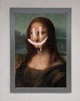 Smiley Mona Framed Poster