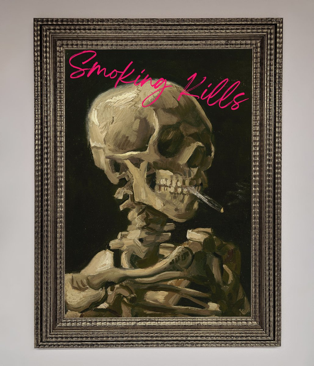 Smoking Kills Framed Wall Art