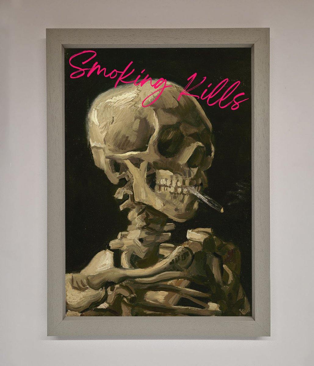 Smoking Kills Framed Wall Art