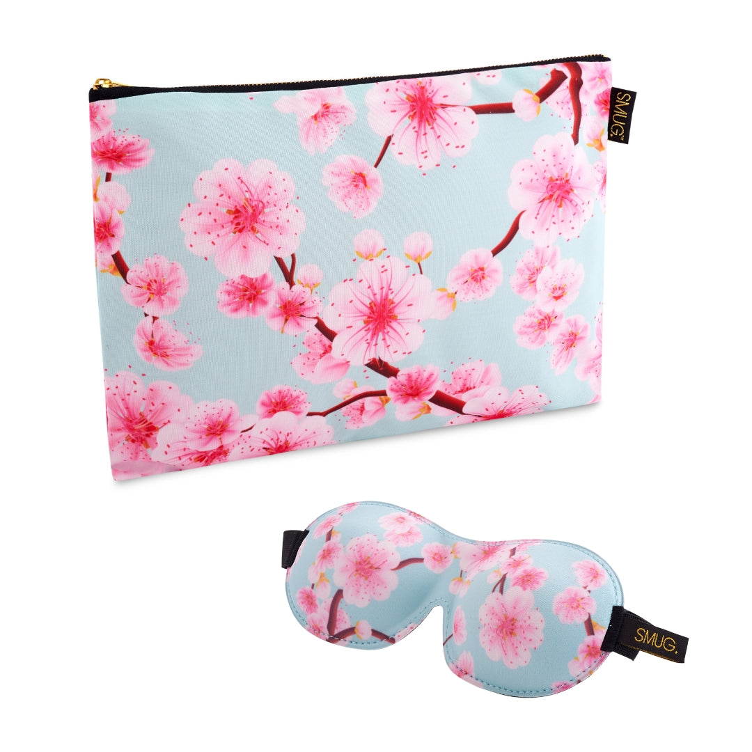 Contoured Sleep Mask &amp; Accessories Bag Set - Various Prints