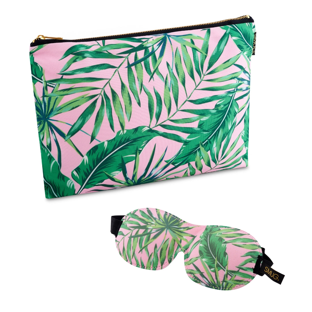 Contoured Sleep Mask &amp; Accessories Bag Set - Various Prints