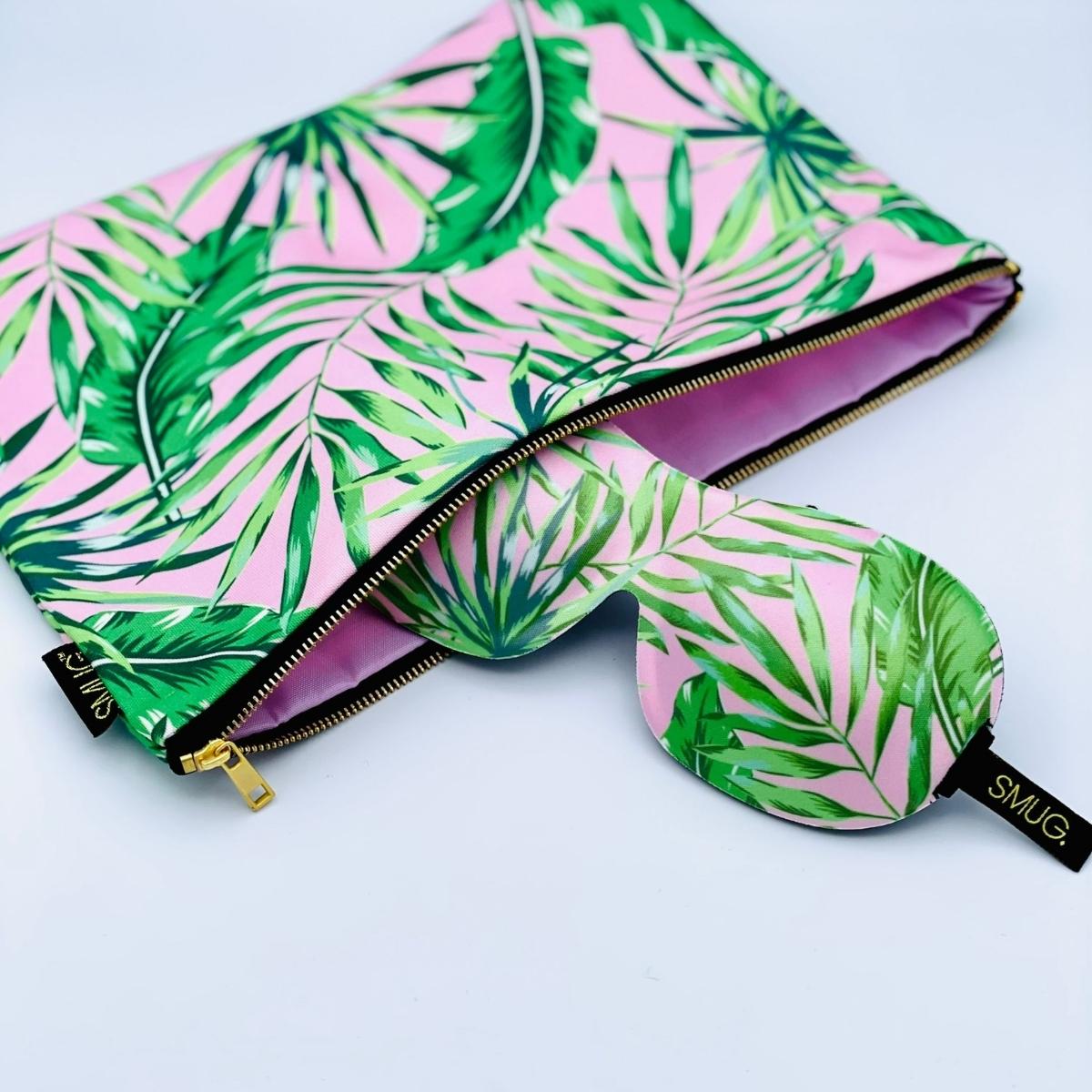 Contoured Sleep Mask &amp; Accessories Bag Set - Various Prints