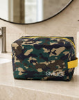 Wash Bag - Green Camo Print
