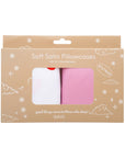 Soft Satin Pillowcase Set, Loveheart