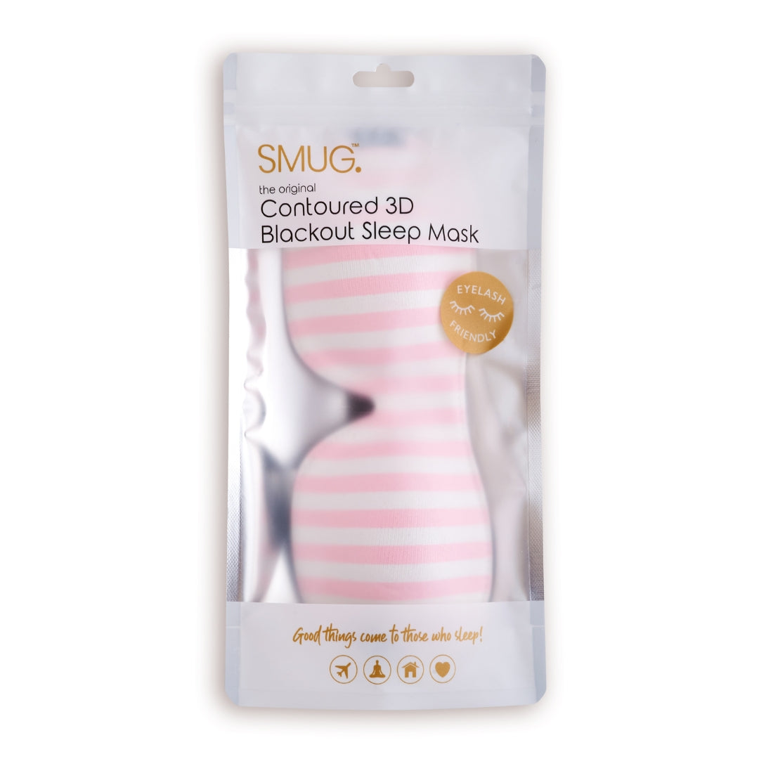 Contoured &amp; Satin Sleep Mask Double Pack &amp; Accessories Bag Set - Various Prints