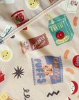 Long Sleeved Baby Bib - Snack Time