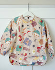 Long Sleeved Baby Bib - Snack Time