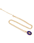 Medusa Gemstone and Snake Motif Pendant: Lapis