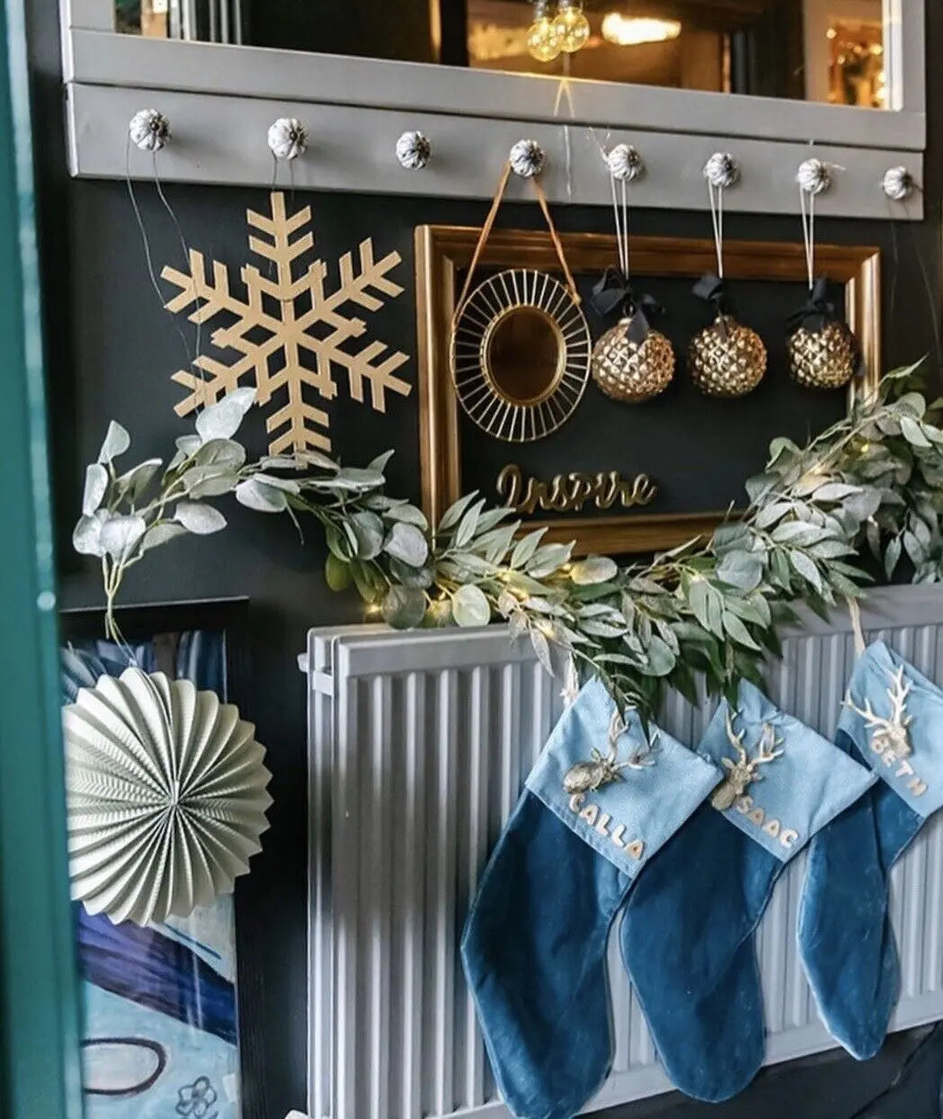 Large Rustic Metal Snowflake Decoration