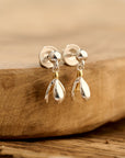Snowdrop Silver & Gold Vermeil Drop Earrings