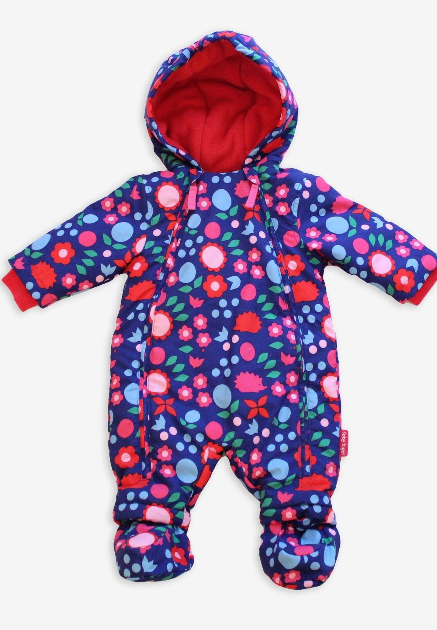 Cozy Hedgehog Snowsuit for Kids - Waterproof, Fleece-Lined Winter Outfit with Removable Booties by Toby Tiger at brixbailey.com
