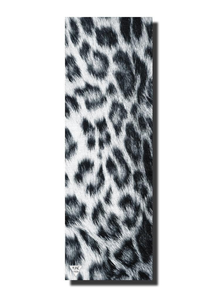 Snow Leopard Print Sustainable Yoga Mat – Ultra Grip + Eco PER | Yune-1