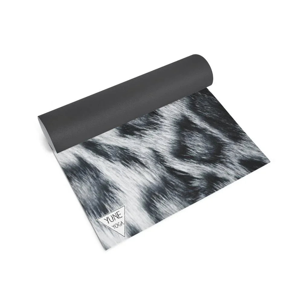 Snow Leopard Print Sustainable Yoga Mat – Ultra Grip + Eco PER | Yune-2