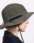 Green Brimmer Hat Inspired by Nordic Tales
