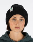 Snufkin Chunky Black Beanie