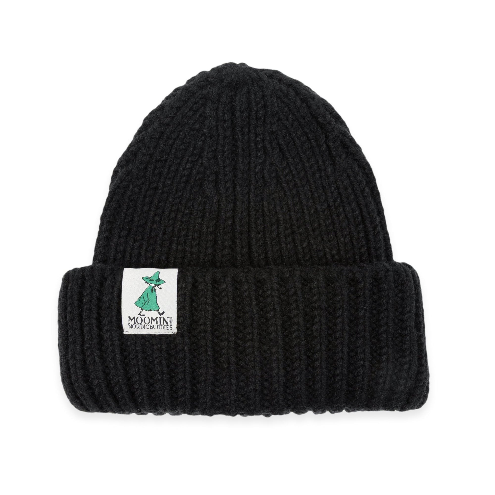 Snufkin Chunky Black Beanie